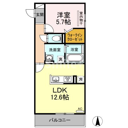 2階の間取り図