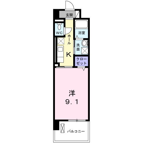 4階の間取り図