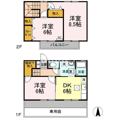 2階の間取り図
