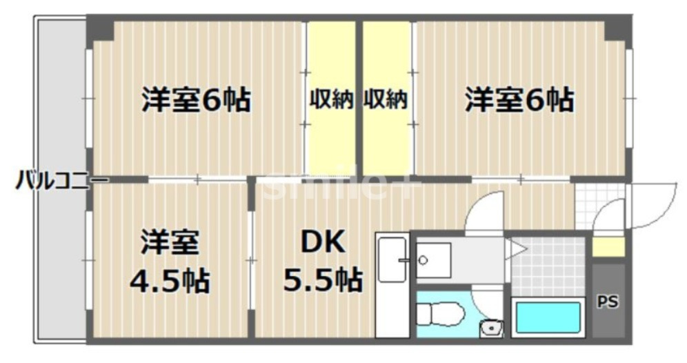 4階の間取り図