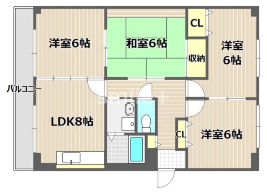 3階の間取り図