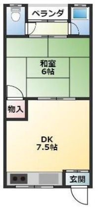 2階の間取り図