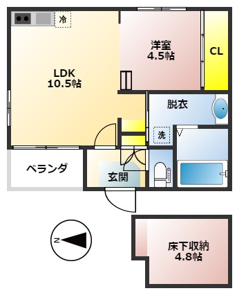 1階の間取り図