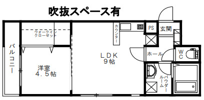 2階の間取り図