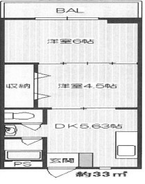 4階の間取り図