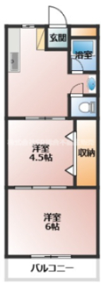 2階の間取り図