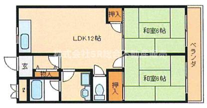 2階の間取り図