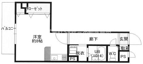 8階の間取り図