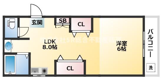2階の間取り図