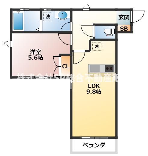 1階の間取り図