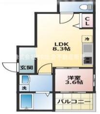 2階の間取り図