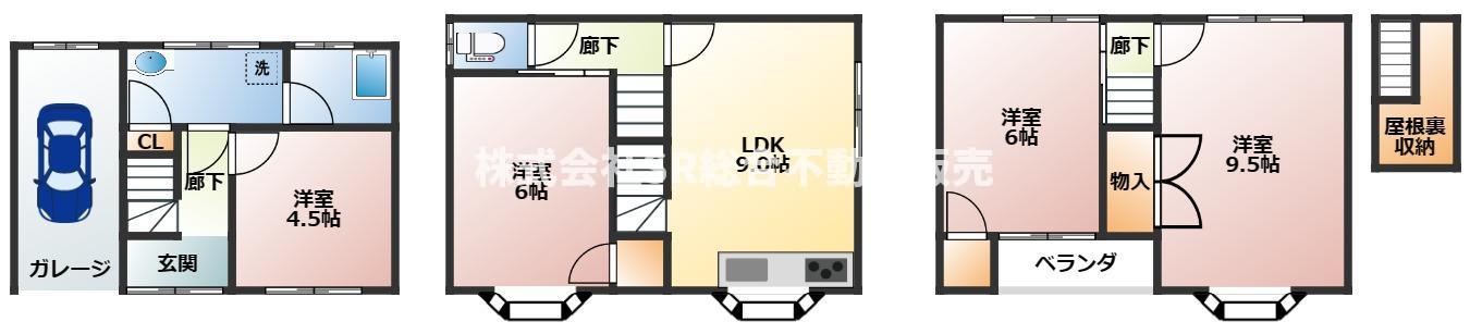 -階の間取り図