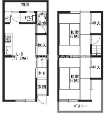 -階の間取り図