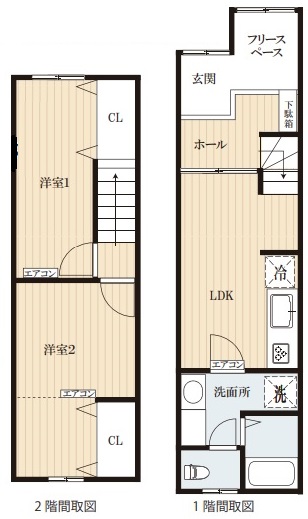 1階の間取り図