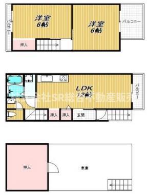 -階の間取り図