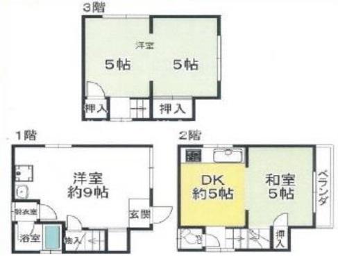 -階の間取り図