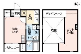 2階の間取り図