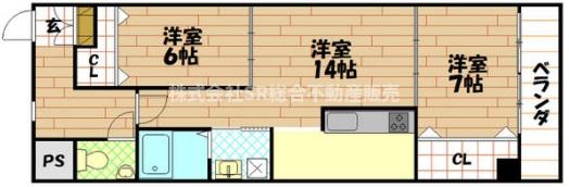 3階の間取り図