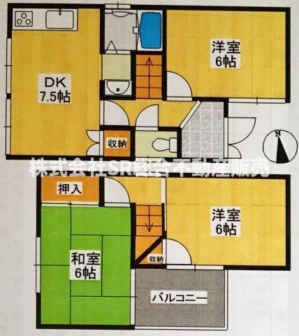 -階の間取り図