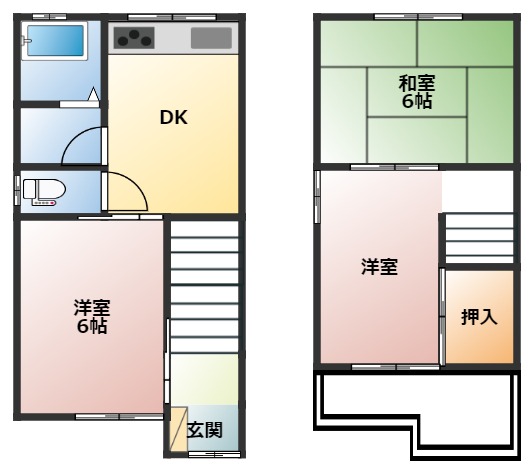 -階の間取り図