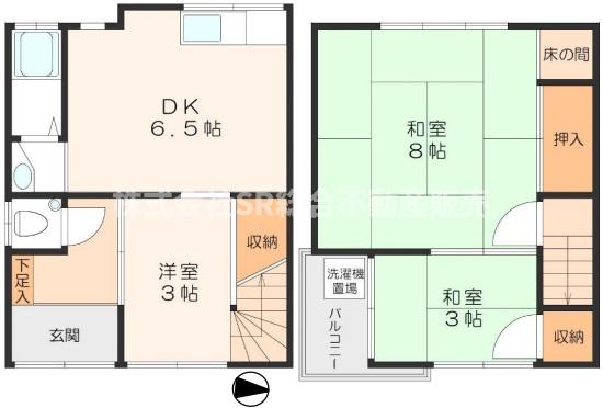 -階の間取り図