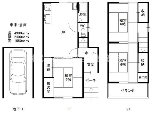 -階の間取り図