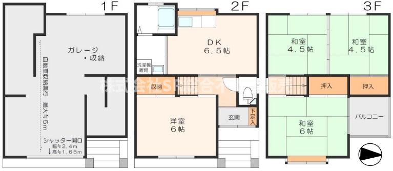 -階の間取り図