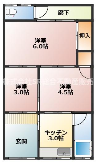 -階の間取り図