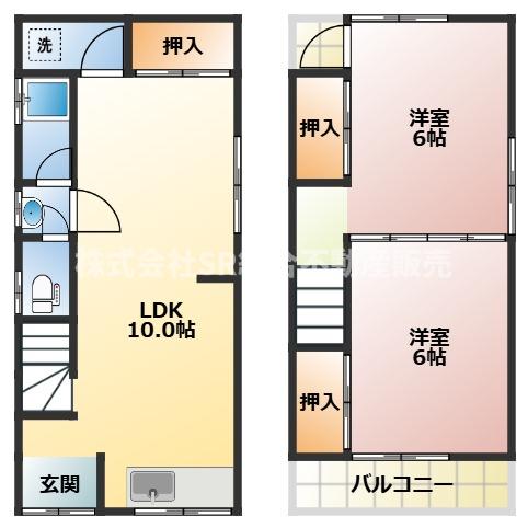 -階の間取り図