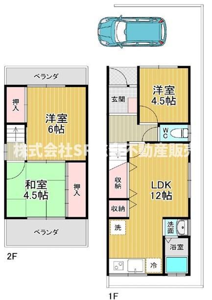 -階の間取り図