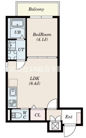 1階の間取り図