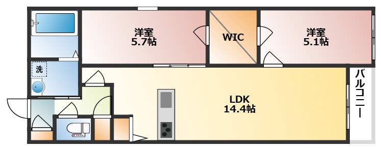 かなり広めの間取りです！！