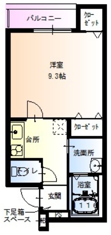 1階の間取り図