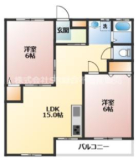 振分タイプの2LDKで使いやすいです！