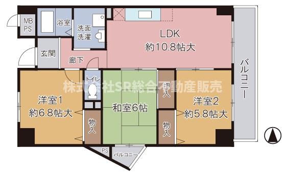 4階の間取り図
