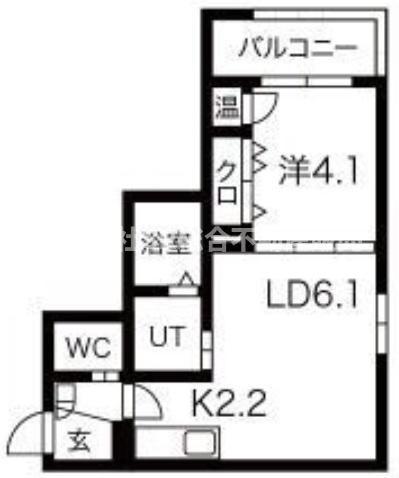 1階の間取り図