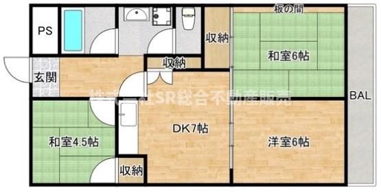 1階の間取り図