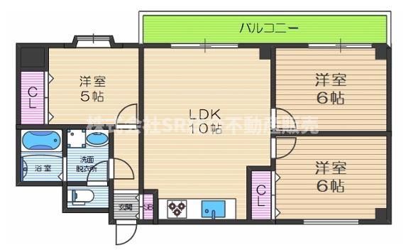 広々3LDKで使いやすい間取りですよね♪