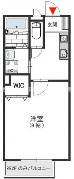 2階の間取り図