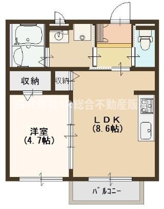 2階の間取り図