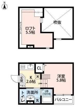 1階の間取り図