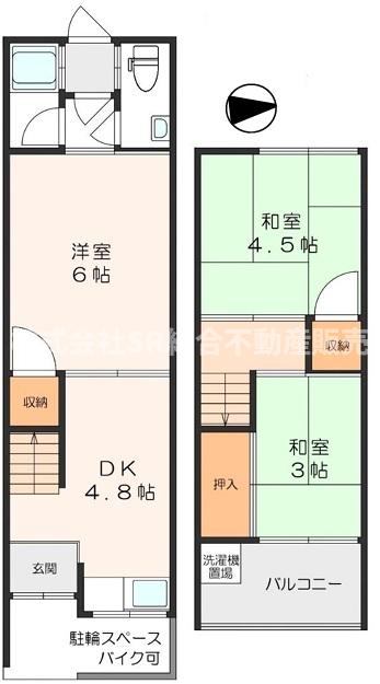 1階の間取り図