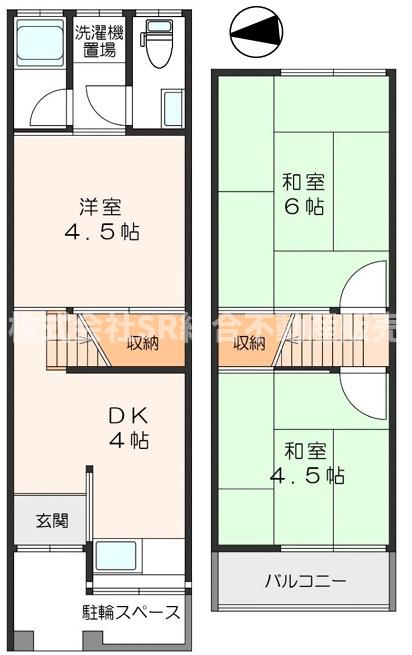1階の間取り図