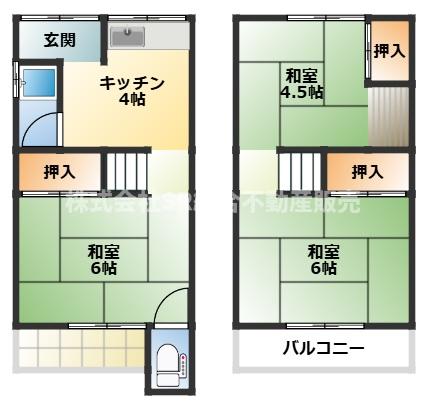 人気の全室振分けタイプの間取りです☆