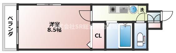 4階の間取り図
