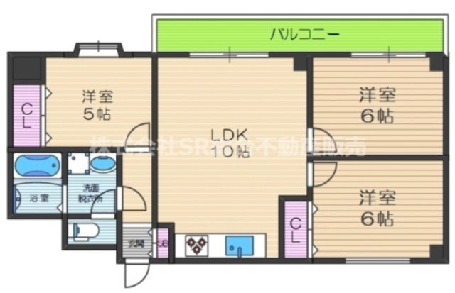 広々3LDKで使いやすい間取りですよね♪