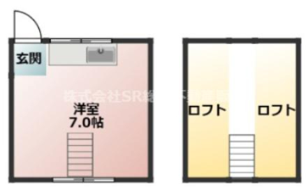 ロフトもあり収納豊富で広めの間取りです！！