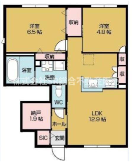 広々とした2LDKで個々のプライバシーもしっかり守られる間取りです！