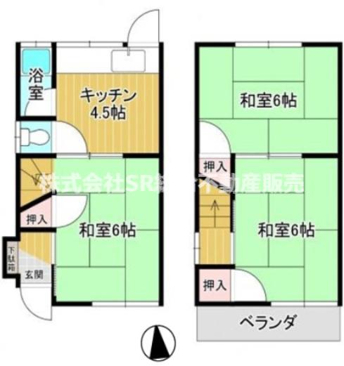 -階の間取り図