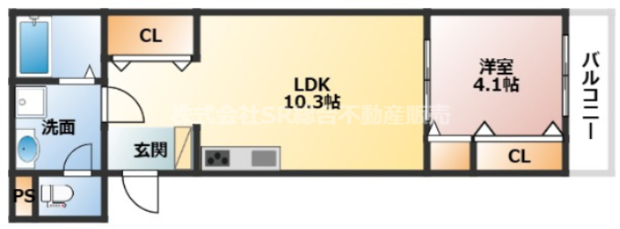 1階の間取り図
